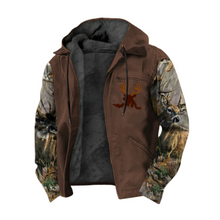 Herren Vintage Fleece Jacke - Warme Outdoor Kollektion – Braun