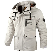 Hochwertige wasserdichte Winterjacke für Herren – Beige