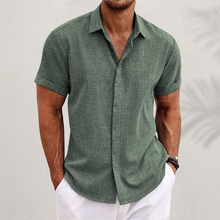 Slim Fit Kurzarmhemd für Herren – Smart & Lässig zugleich – Armeegrün