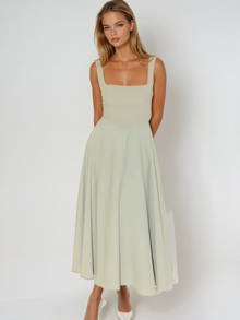Scarlett Grace | Elegantes Kleid – Sage