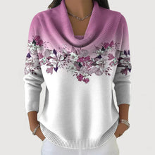 Sabatina - Pullover Mit Blumenmuster Und Weichem Kragen – Rosa