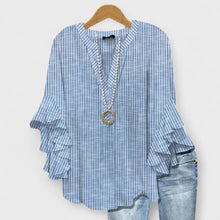Leah | Schleifen Bluse – Blau