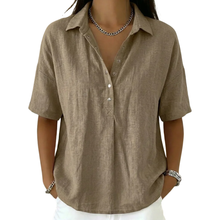 Eulalia - Bluse mit Soft-Touch-Kragen – Khaki