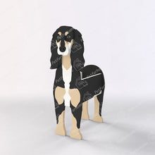 Saluki Dog Flower Pot – Schwarz