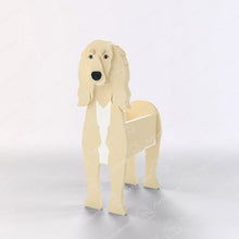 Saluki Dog Flower Pot – Milch Weiß