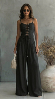 Piera - Lässiges Sommer Set – Schwarz