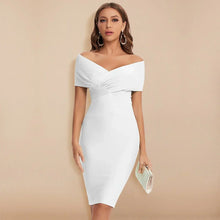Paola - Elegantes Damen Cocktailkleid Festliche Kleidung – Weiß