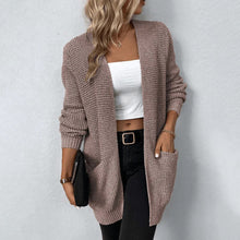 Strick-Cardigan mit Taschen | Offenes Design | Lässig & Gemütlich – Rosa