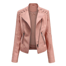 Lilian | Damen Modische Jacke mit asymmetrischem Reißverschluss – Rosa