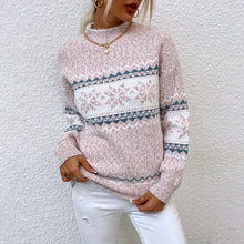 Crystal | Grob gestrickter Pullover im Retro-Stil – Rosa