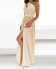 Pammie - Schickes Formelles Kleid für Damen – Beige
