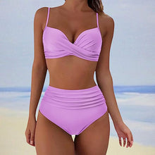 Erica - Stilvoll hohe taille bikini – Lila