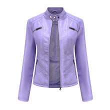 Sabine | Damen Modische Jacke mit Gesteppter Schulterpartie – Lila