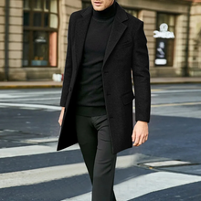 Eleganter Herren Mantel -Businessstyle für jeden Anlass – Schwarz