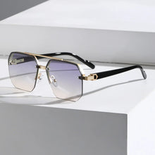 Moderne Stilvolle Geometrische Sonnenbrille für Herren | UV Schutz – Amethyst Violett