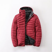 Leichte Übergangsjacke für Damen | Mit Kapuze – Rot / Schwarz