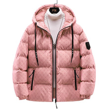 ROBERT - Baumwolljacke mit Allover-Briefdruck – Rosa