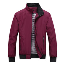 Rainer | Moderne Übergangsjacke – Rot-Schwarz
