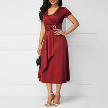 Filomena - Elegantes midikleid – Rot