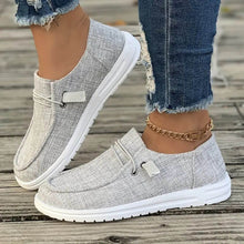 Renate | Damen Slip-On Sneaker Bequem Komfort Alltag – Hellgrau