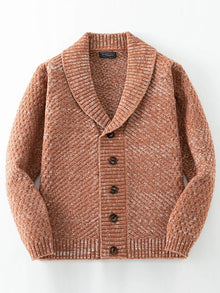 Retro Strickpullover mit Charmantem Detail – Braun