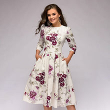 Vintara™ – Elegantes Damenkleid im Retro Stil, Figurbetont & Vielseitig – Weiß