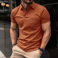 Beckham - Herren Polo‑Shirt – Orange