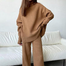 Ruth | Zweiteilige Sets Herbst Winter Homewear – Dunkelbraun