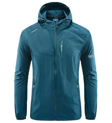Thomas | Hochwertige Windbreaker-Jacke – Denimblau