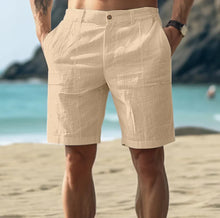 Lässige Herren Leinen Shorts für entspannte Sommertage – Khaki