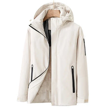 Elfriede | Damen Wasserdichte Winterjacke mit Fleece-Futter – Elfenbeinweiß