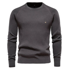 Falk | Pullover mit Karomuster – Dunkelgrau