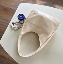 Elegante Damen Umhängetasche aus PU-Leder – Weiß