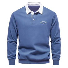 Aron | Golf Polo Pullover – Blau