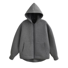 Warmer Oversized Hoodie Mit Doppelten Taschen Für Damen | Ideal für den Winter – Dunkelgrau