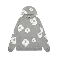 Lässiger Damen Hoodie mit Blumenmuster - Amara – Grau