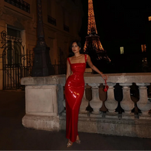Glitzerndes Abendkleid für besondere Anlässe – Rot