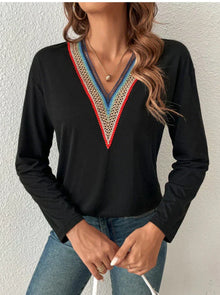 Evelyn® | Herbstblusen für Damen – Schwarz