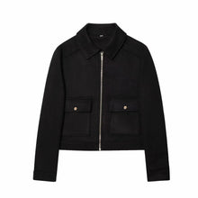 Alina | Kurzjacke Mit Reißverschluss – Schwarz