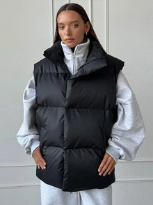 Cristina - Daunenjacke und Daunenweste – Schwarz - Weste