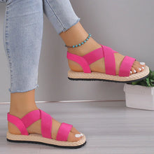 Juliet - Elegante Bequeme Sommer Sandalen für Damen – Rosiges Rot