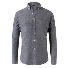 Gherasim – Elegantes Oxford-Hemd – Grau