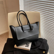 Luxuriöse Vegane Leder Tote Bag – Damen Shopper Handtasche – Schwarz