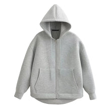 Warmer Oversized Hoodie Mit Doppelten Taschen Für Damen | Ideal für den Winter – Grau
