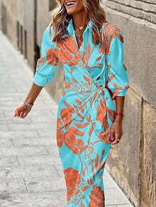 Terah - Sommerkleid in Wickeloptik – Hellblau