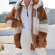 Fibi Fleece Weste mit Kapuze | Ultra warm, weich & modisch – Orangebraun