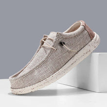 Ethan - Gestanzte Schnürschuhe – Beige