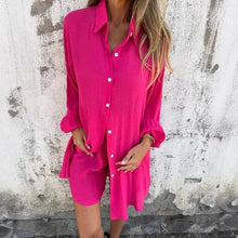 Nora™ | Lässiges Set aus schlichter Bluse und Shorts – Rosa