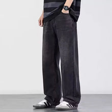 Retro-Baggy-Jeans für Herren | Lässig – Schwarz