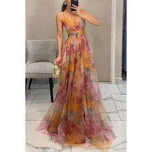 Maxikleid mit zartem Tüll | Eleganz & Leichtigkeit | Fließender Schnitt – Orange